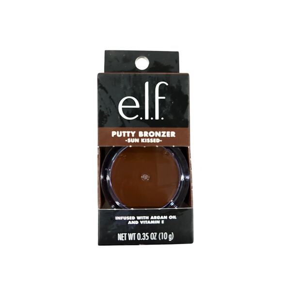 ELF Putty Bronzer, Bronzed Glow w/Argon Oil & Vitamin E, Sun Kissed-0.35 Oz - Picture 1 of 3